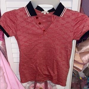 FLASH SALE 💗Gucci Kids Red Polo Shirt